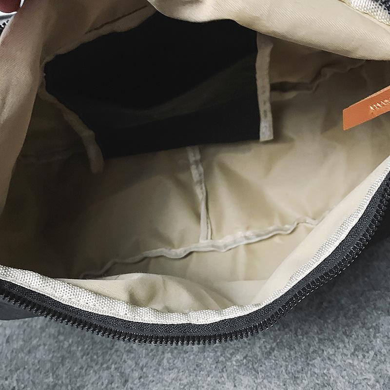 School bag versatile ins style simple large capacity shoulder backpack simple couple daily light mail carrier bag