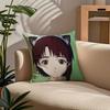 Anime E-Experiments L-Lain Pillow Case Comfort Sofa Bed Silky Elegant Invisible Zipper Custom Decorative Cushion Cover
