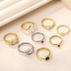 Ring 18k Jewelry Diamond Ring Niche Design Simple Temperament Exquisite Cold Wind Ring Women