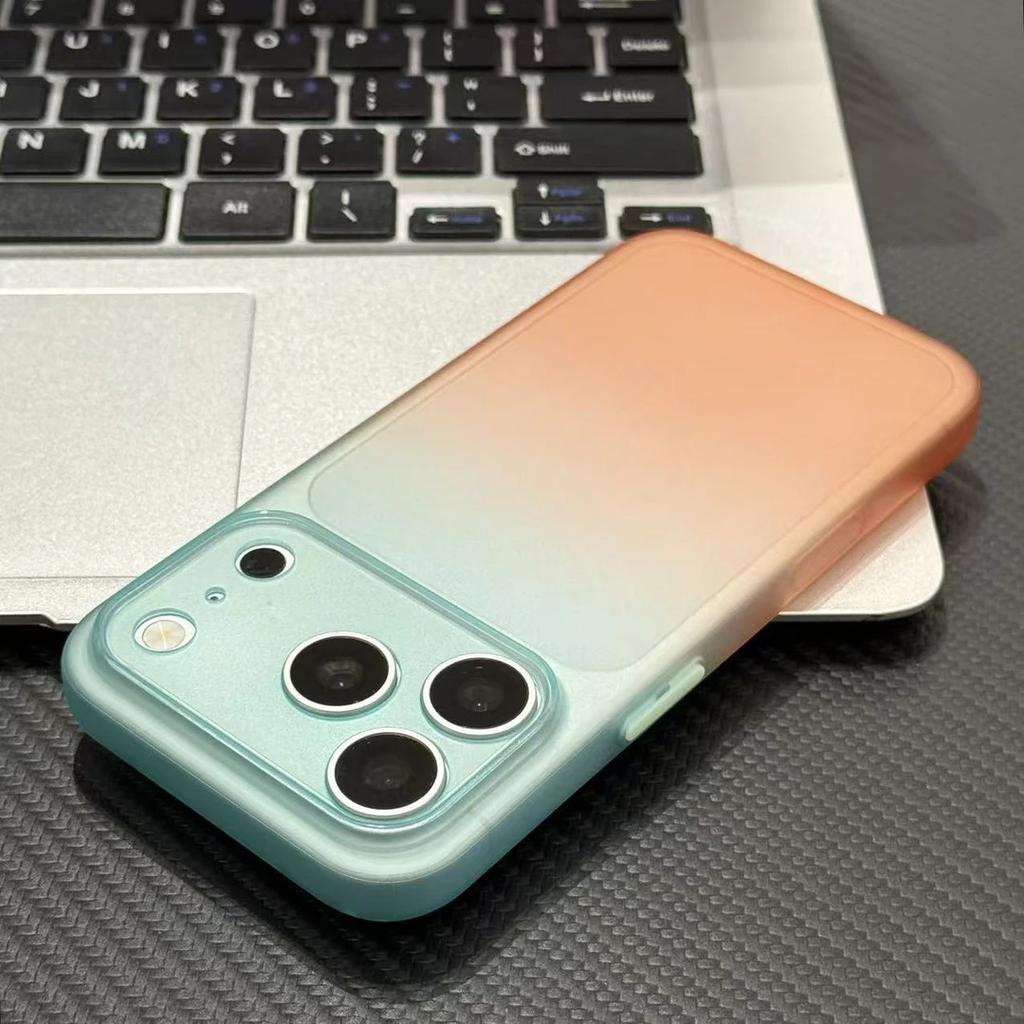 Summer Gradual Change Ultra-thin Matte for Apple 17Promax Mobile Phone Case iPhone16/15/14 All-inclusive 13 Soft