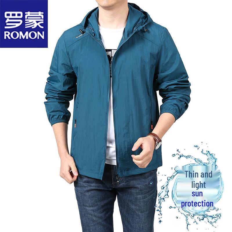 ROMON Men's Hooded Summer Sun Protection Jacket