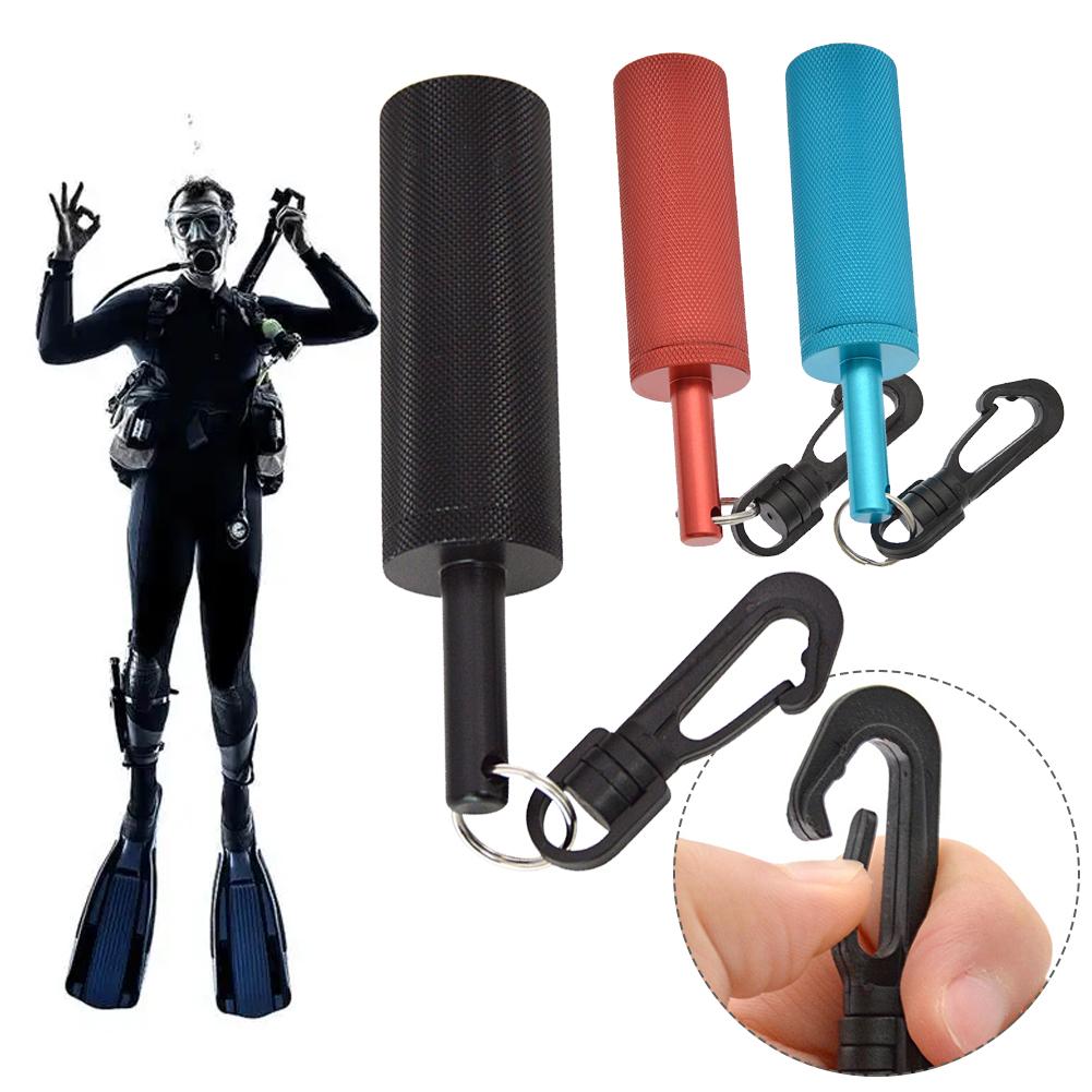 Scuba Rattle Stick Diving Signal Bell with 360° Rotating Quick Hook Scuba Diving Safety Tank Rattle Stick for Diving Scuba