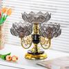 Rotating Fruit Bowl PET Fruit Tray New Snack Dessert Plate  Household