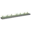 VidaXL Raised Bed with Gabion Planter Gabion Patio Terrace Garden Outdoor Flower Bed Plants Galvanized Steel 145636
