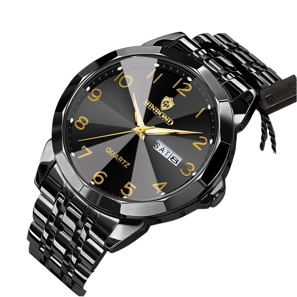 Men's Waterproof Luminous Running Alarm Clock Watch