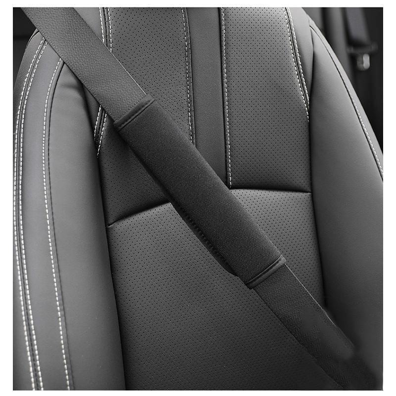 

PU Leather Car Accessories Seat Belt Safety Shoulder Cover Breathable Protection Seat Belt Padding Pad Car Accessories Interiors
