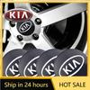 2026 Hot Car Sticker 4Pcs 56MM Car Styling Aluminum Wheel Center Hub Caps Stickers For KIA Ceed Sportage Rio 3 Proceed K5 Sedona