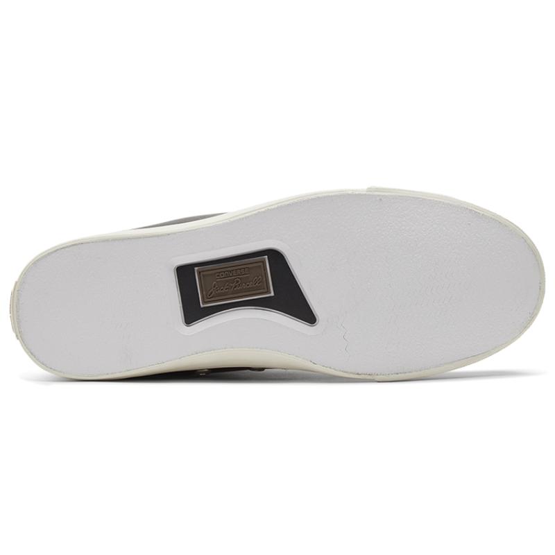 Converse Jack Purcell Lp Non-Slip Shock Absorption High-Top Board Shoes Unisex Black & White