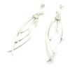 Les Trésors De Lily [L3947] - Silver 'Choréographie' Silver Earrings (rhodium-plated) - 50 Mm