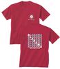 Alabama Crimson Tide 2 Sided Diagonal Repeat Short Sleeve T Shirt