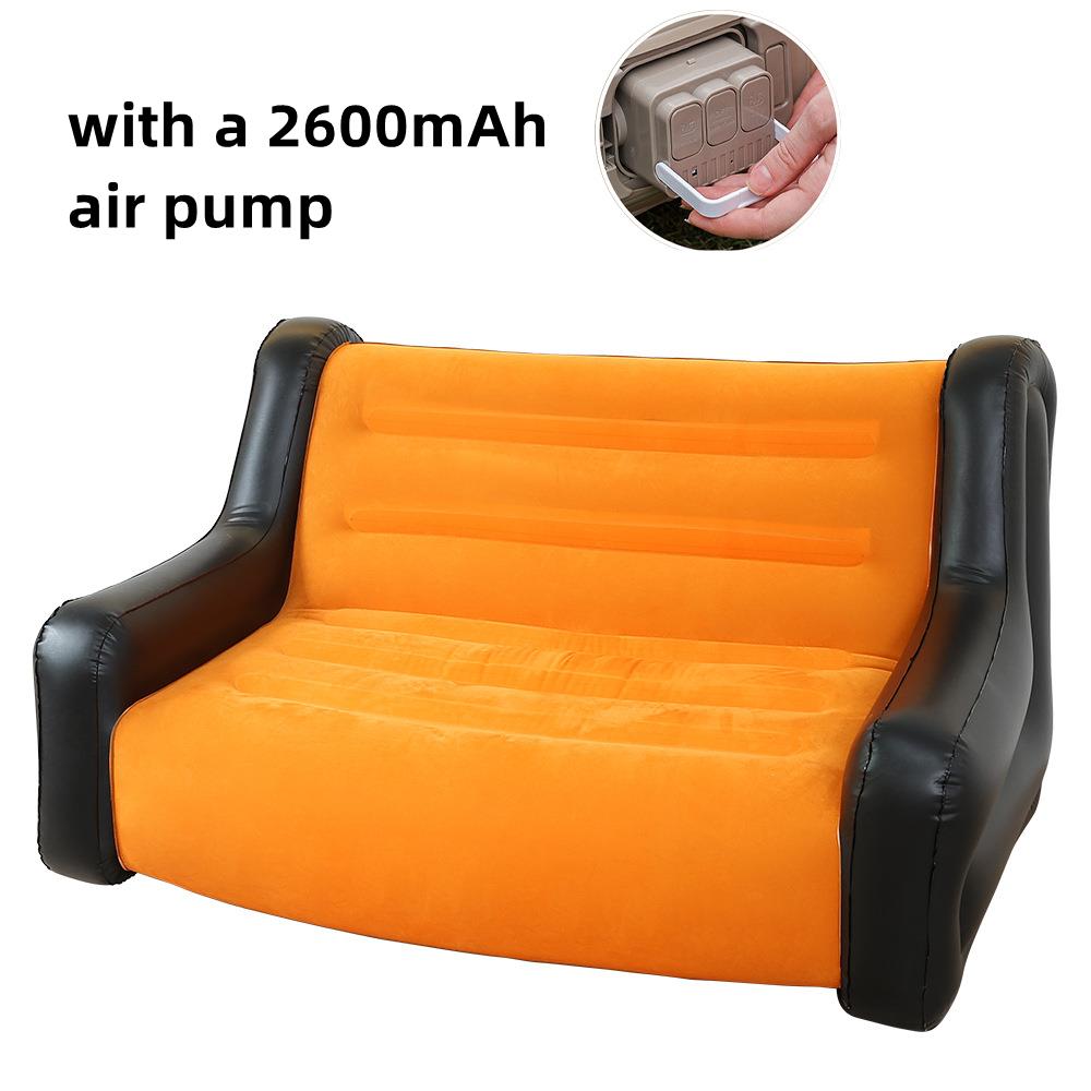 Folding Lazy Sofa,Inflatable Lounge Chair Thickened Durable Folds,Compactly Gaming Lounger Air Bench for Leisure Bed Sleeping