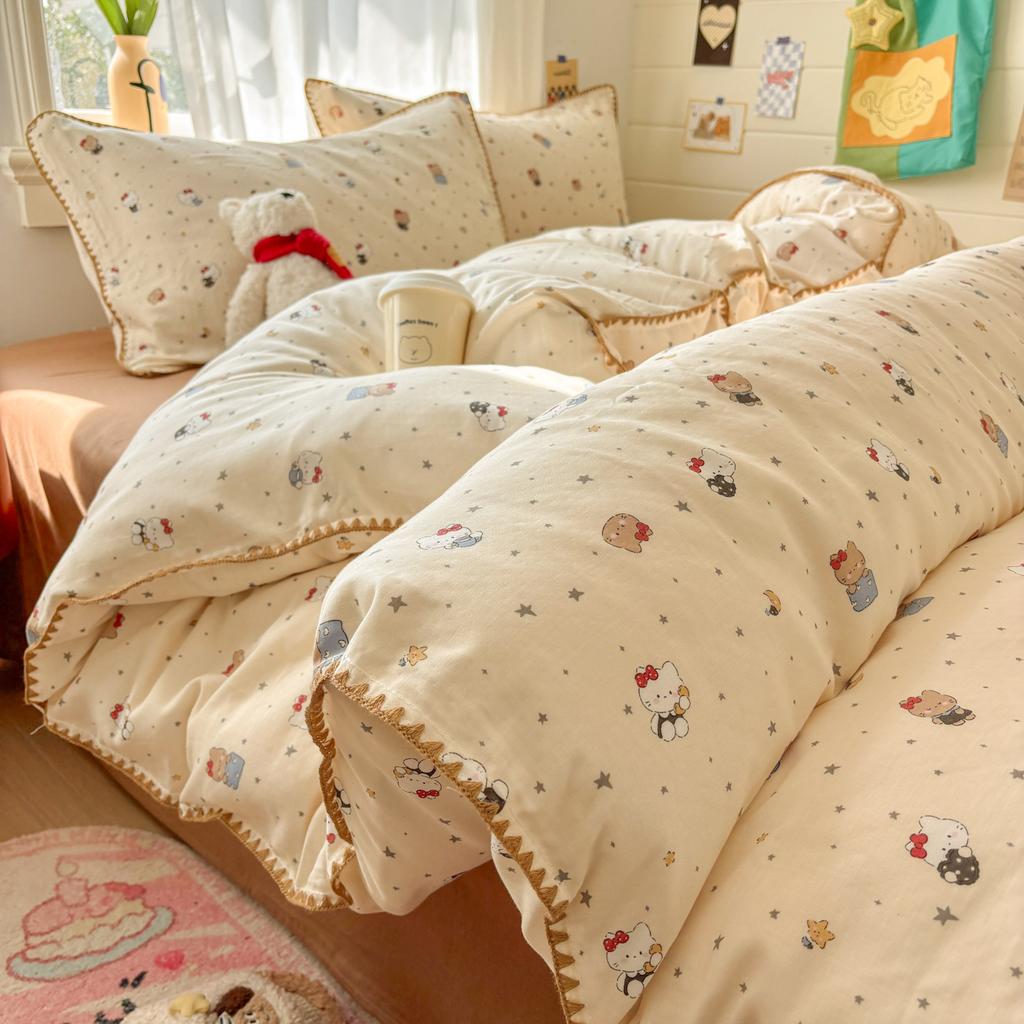 Xinjiang Cotton~ Class A Maternal And Infant Cotton Double-Layer Yarn 100 Pure Cotton Bed Sheet Quilt Cover, Children'S Bedding 4