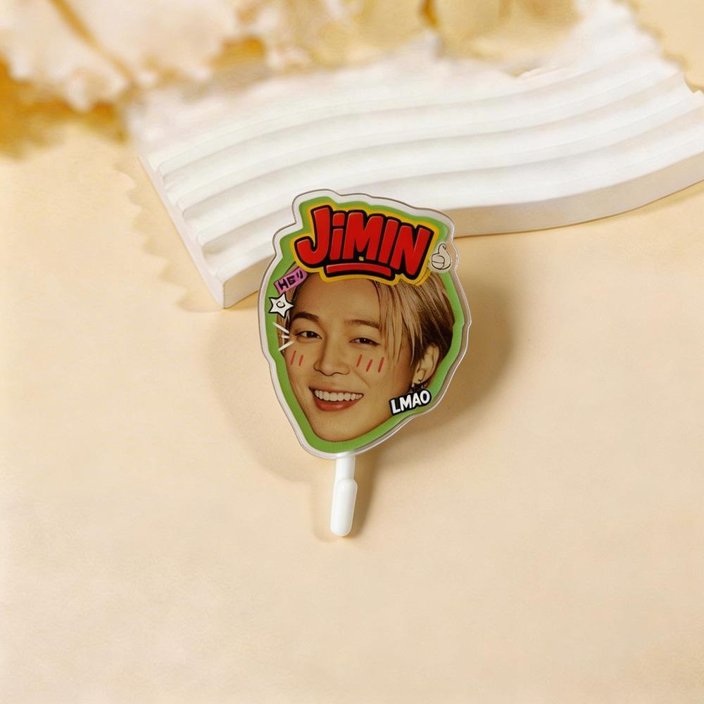BTS Member Head Hooks, Celebrity Merchandise, Cute Decorations, Home Organization.