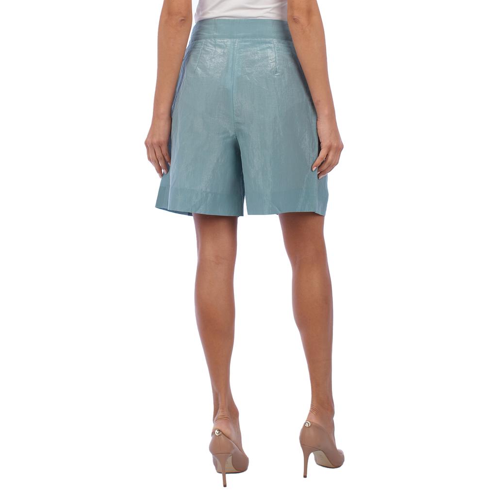Women's High-Waisted Pleated Shorts 5NP41T