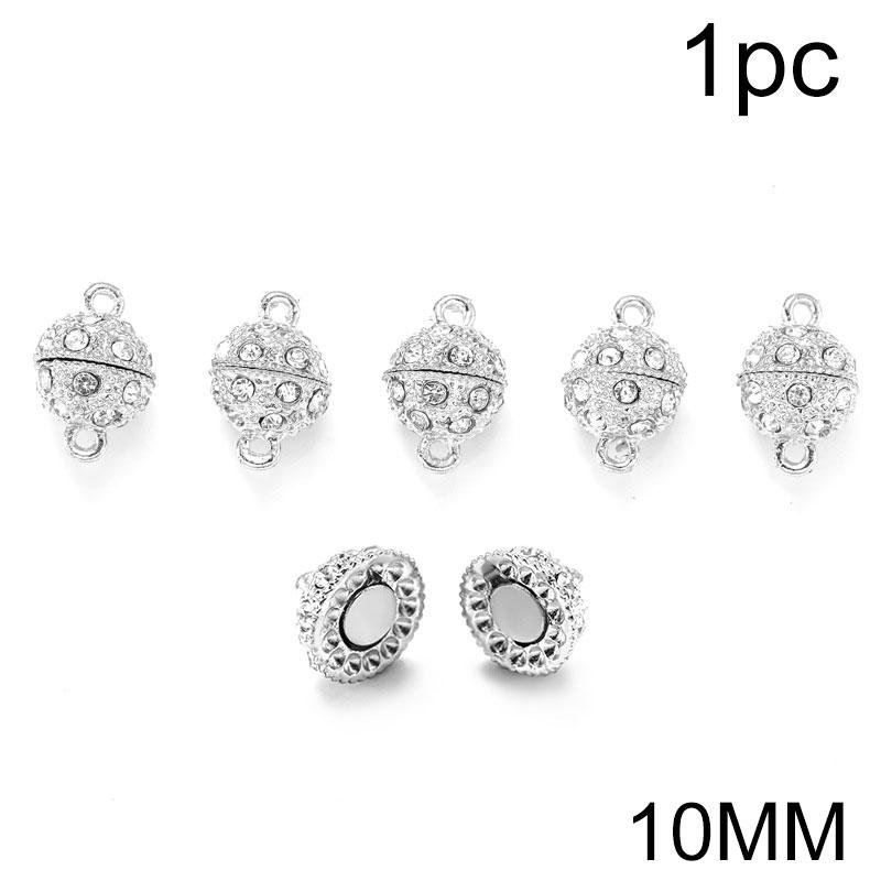 1Pc Magnetic Buckles Practical Diamond Studded Convenient Necklace Connecting Buckle DIY Scarf Magnetic Buckle Jewelry Buttons