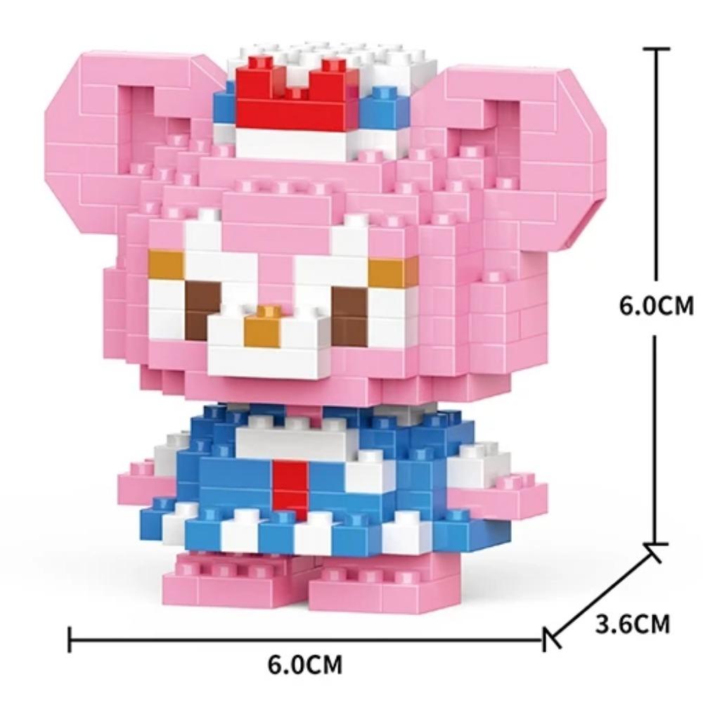 Disney Anime Princess Building Blocks Stitch Mickey Mouse mini Action toy Figures Blocks Toys Bricks Assemble Toys Kids Gifts