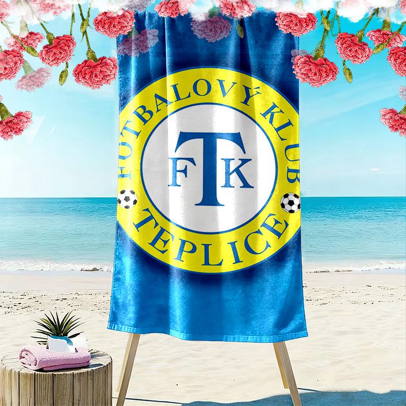 Trabzonspor Logo Print Beach Towel, Large Soft Quick Dry Towel for Beach Camping Swimming
