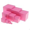 Montessori Early Developing Educational Toy Wooden Pink Tower Building Stacking Cubes