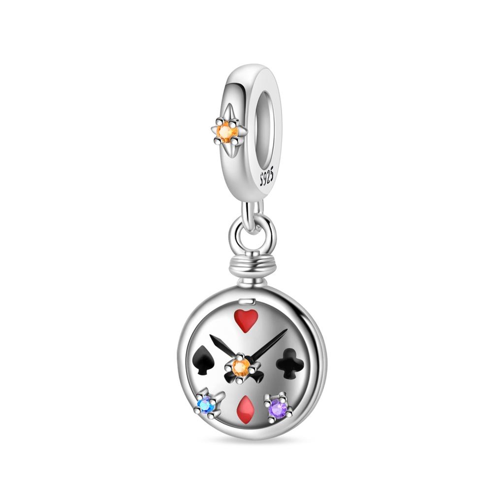 Memories 925 Silver Crystal Ball Fairy Crown Princess Dress Charm Fit DIY Bracelet Necklace Child's Birthday Gift