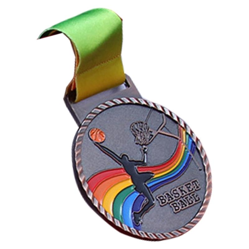 Metal Medals Sports Competition Medals School Prize Sport Award Medals Award Medals with Ribbon for Competition Sports