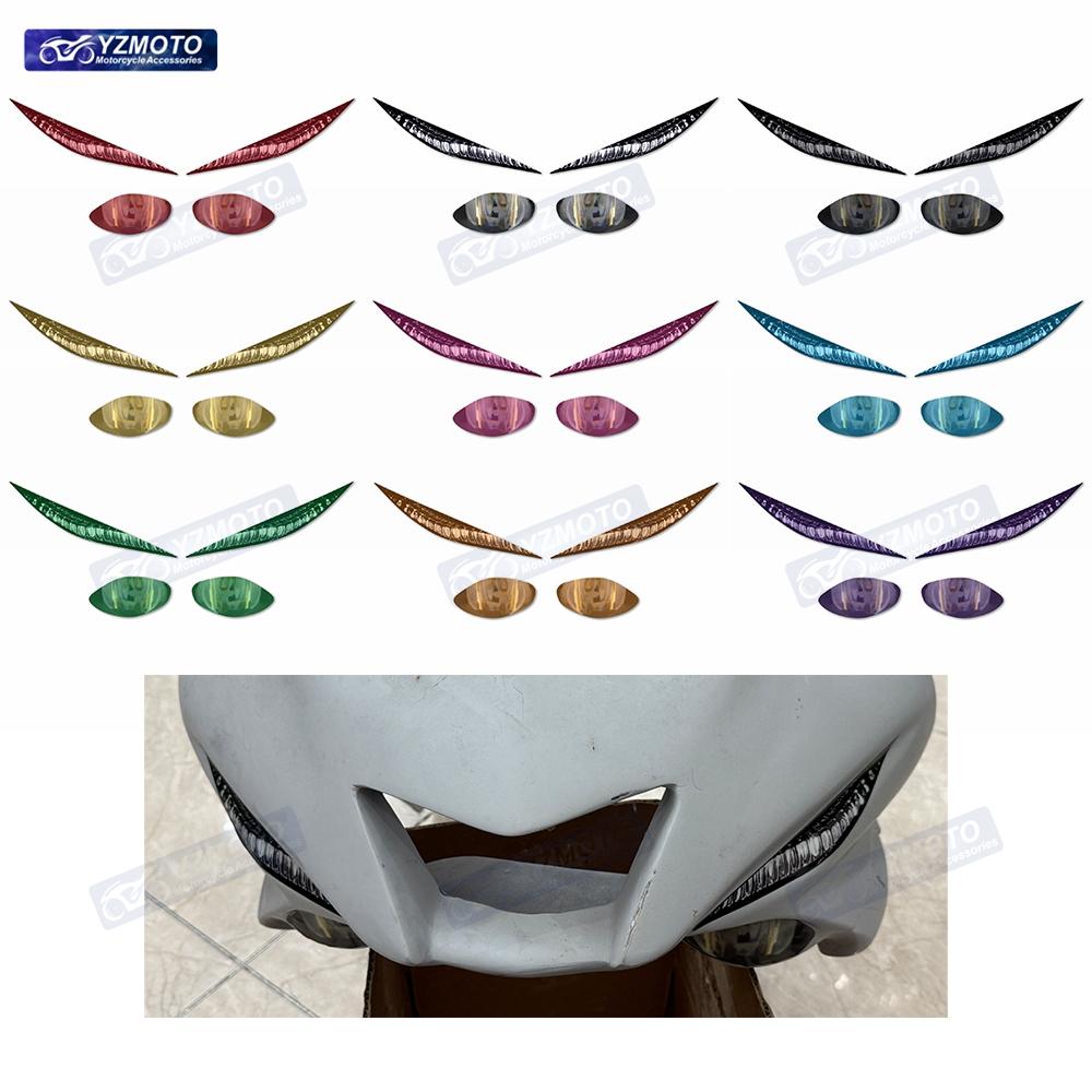 For YZF R6 2017-2023 Motorcycle Track Version Edition Headlight Decoration Sticker Motorbike Headlight Protective Film Stickers
