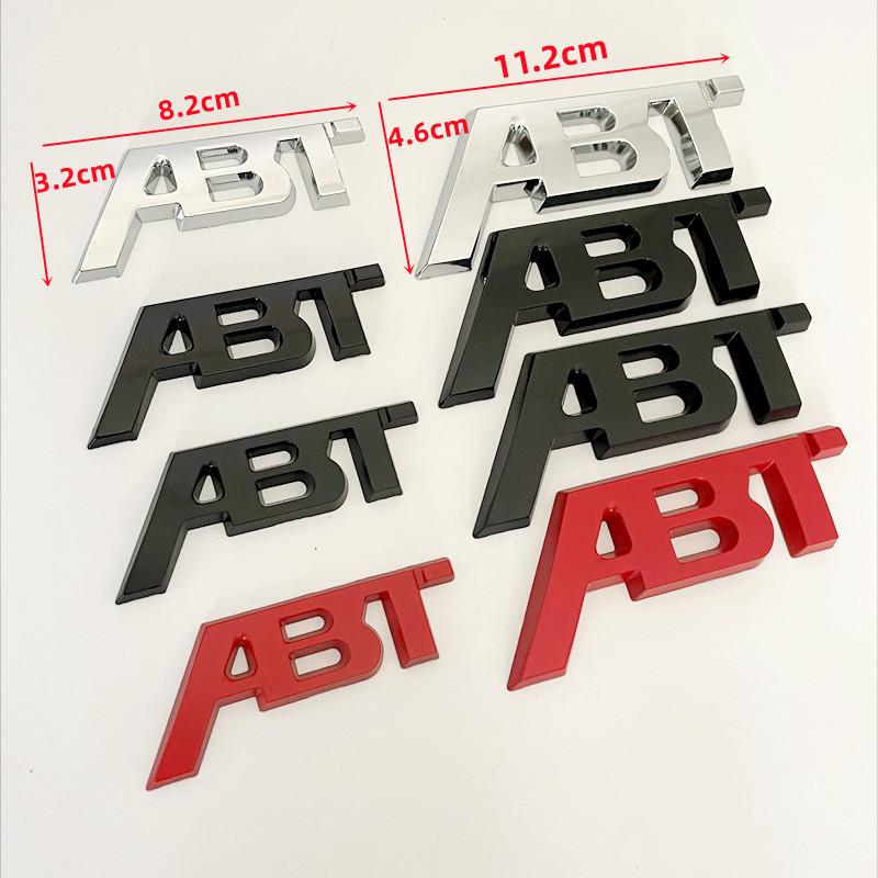 Für Audi RS3 3D Metall ABT Logo Buchstaben Auto Emblem Abzeichen Für Audi A5 A7 A1 SQ5 TT RS6 RS3 Q7 Q5 Q8 A3 VW Golf 7 ABT Aufkleber Zubehör