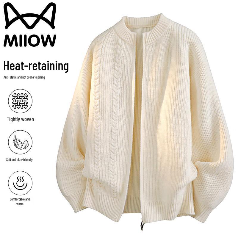 Mao Ren Men's Autumn/Winter Loose Knit Cardigan