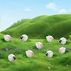60 Pcs Miniature Sheep Figurines White Sheep Resin Figurines for Indoor Outdoor Garden DIY Ornament Accessories Cake Topper Gifts(Sheep Black)