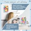 Magnetic Reward Jar: 2 Pack Star and Smiley Design Dual Mounting Stand or Fridge Surface Positive Reinforcement Behavior Training Tool for Kids Boys