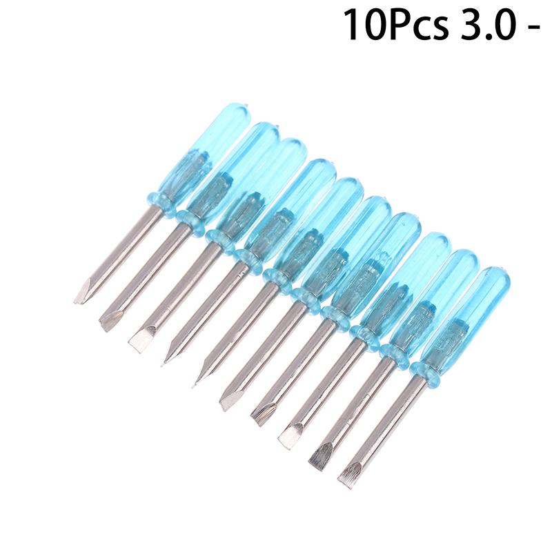 10Pcs Crystal Blue Handle Mini Screwdriver Set , Precision Screwdrivers Repair Tools for Electronics,Toys & Small Projects