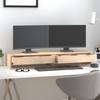 Monitor Stand 100 X 27 X 15 Cm Solid Pine Wood