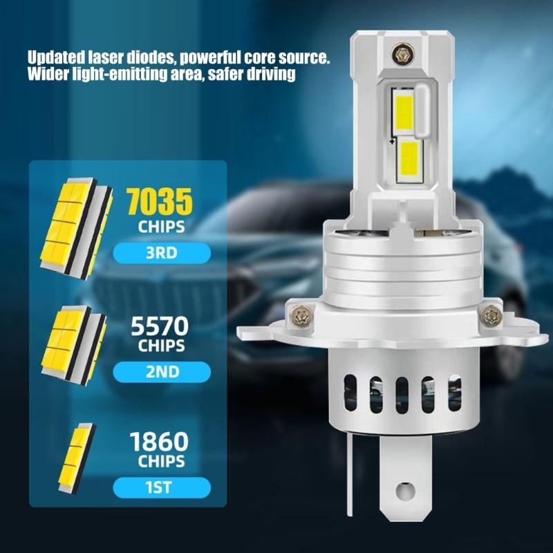 23W 7035 Chip H1 H7 Car LED Headlight Auto Fog Lamp LED Bulb 6000K 12V 23W Car Headlight LED Bulb