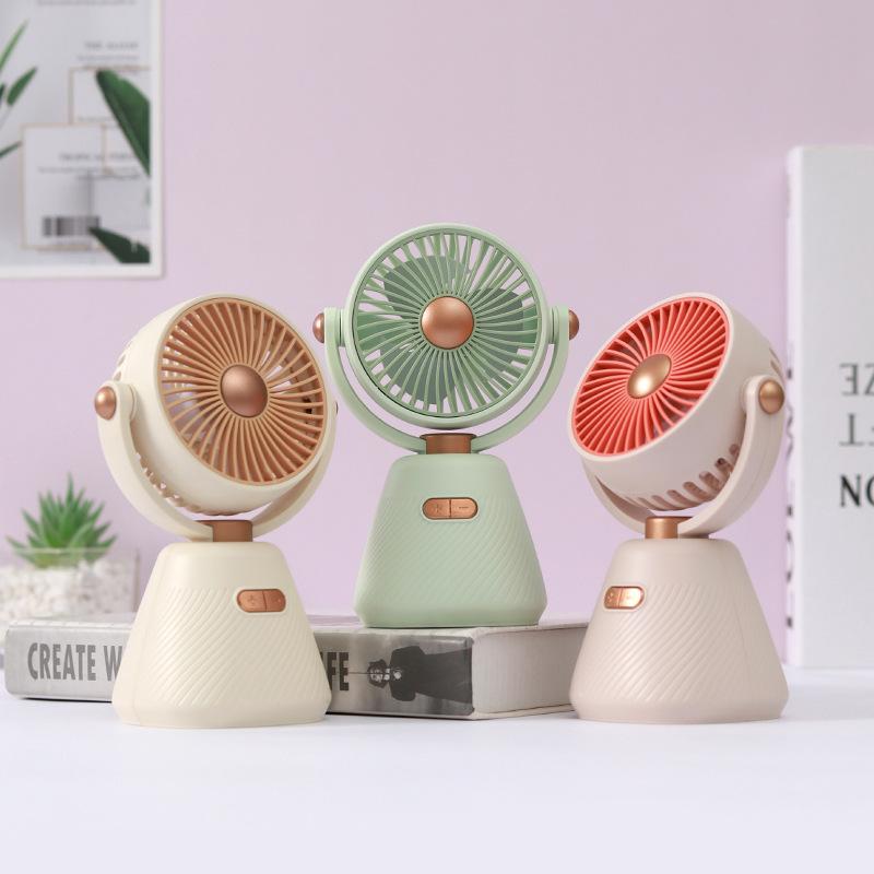Ventilatore Elettrico Mini a 100 Velocità per Camera da Letto Studenti per Scrivanie - Ventilatore da Tavolo Portatile USB Ricaricabile
