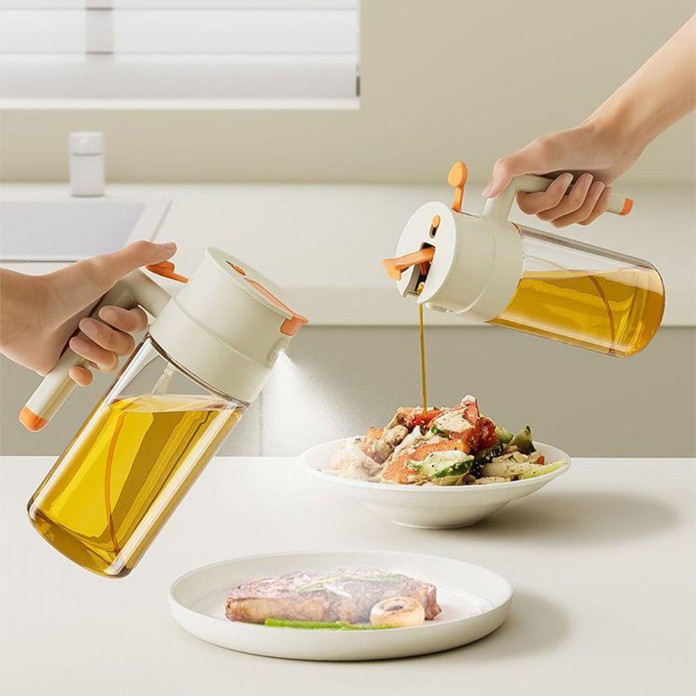 Leak-proof Oil Sprayer Dispenser 650ML Glass Oil Sprayer Kitchen Spray Container  BBQ Tool
