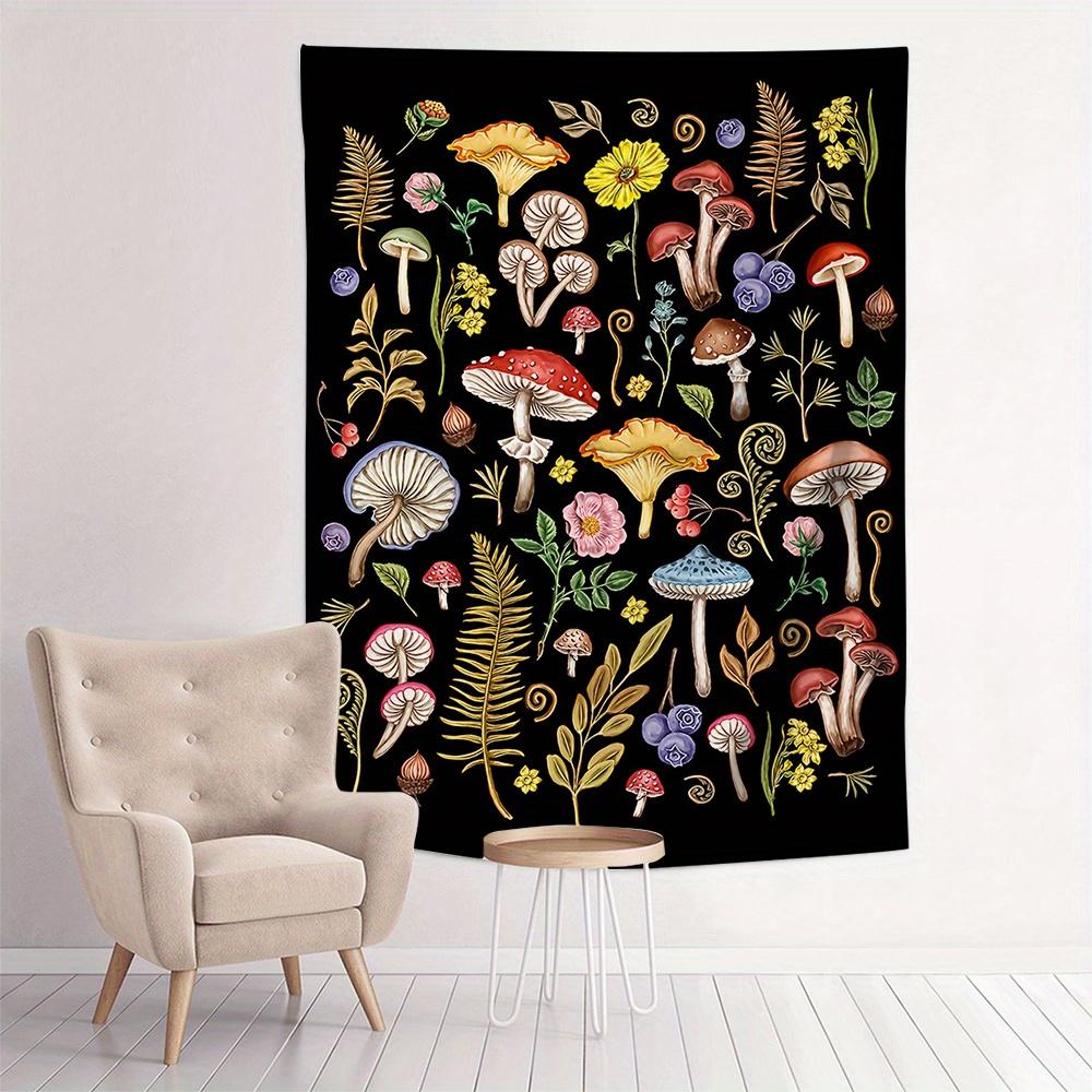 Fantasy Forest Tapestry Mushroom Magic Flower Bedroom Children s Room Fairytale Style Room Decorative Art Wall Hanging 100X70CM