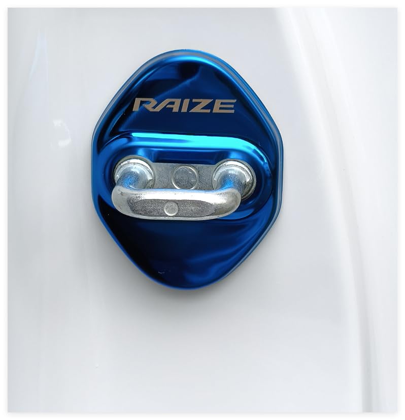 

ОКЕЙОХИНН Накладка на скобу замка двери Toyota Rise Хромированные аксессуары Детали интерьера Зеркальная нержавеющая сталь 4 шт. Легко установить Новый RAIZE Ноябрь синий