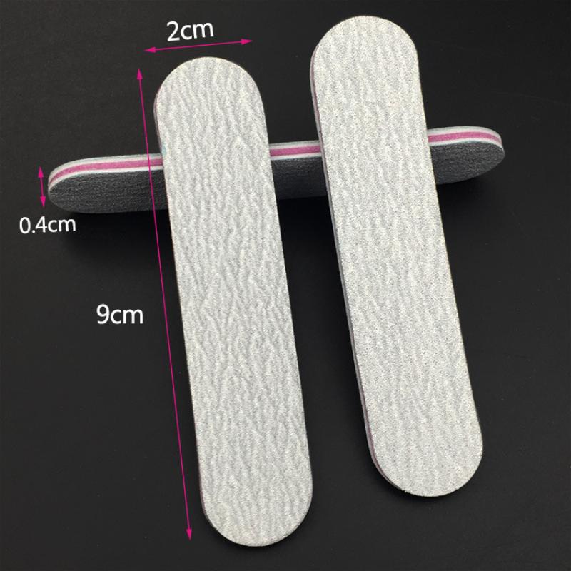 

9 * 2 Zebra print mini file strip двусторонний лаковый маникюр маленькая полоска для растирания лака кусок пасты для ногтей