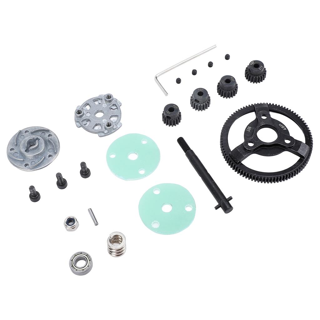 RC Car Gear Set Professional Spur Gear Upgrade Set 90T Large Gear with 18T 19T 20T 21T Motor Pinion
