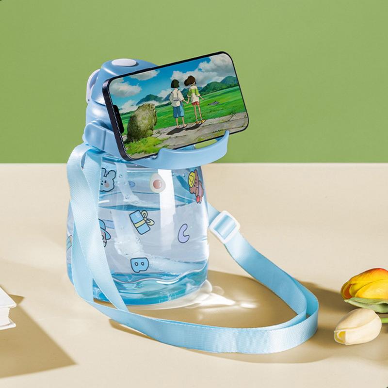 Kubek Izolowany dla Dzieci 900 ml Kubek z Dużym Brzuchem Termos ze Stali Nierdzewnej Przenośny Czajnik ze Słomką Kreskówkowy Termos Próżniowy Butelka na Wodę