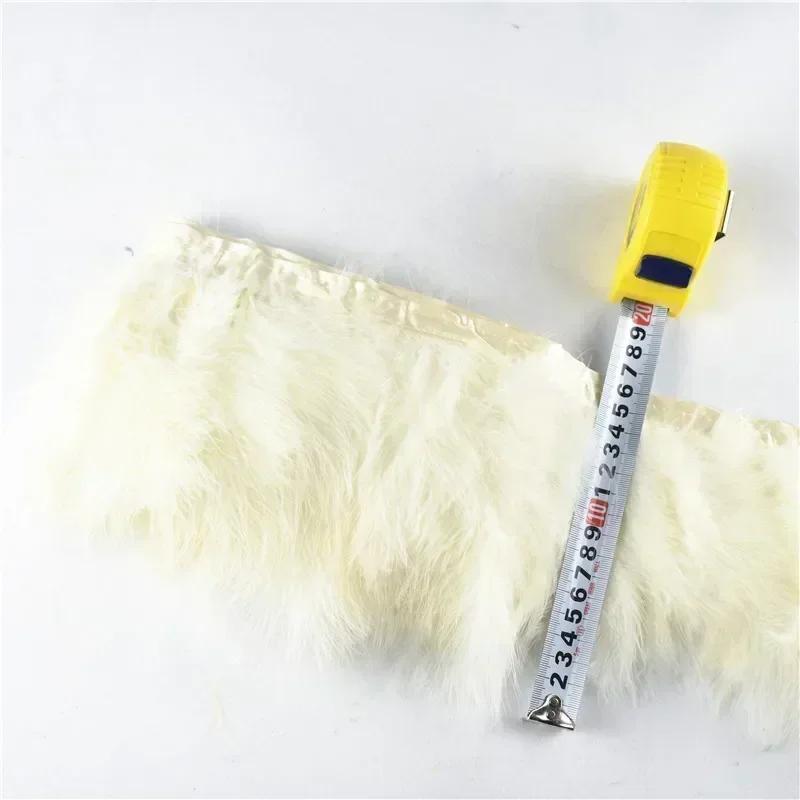 2Yards/lot Natural Fluffy Marabou Feather Trims Fringe 6-8inch Turkey Feathers for Crafts Ribbon Boa Clothing Wedding Decoration