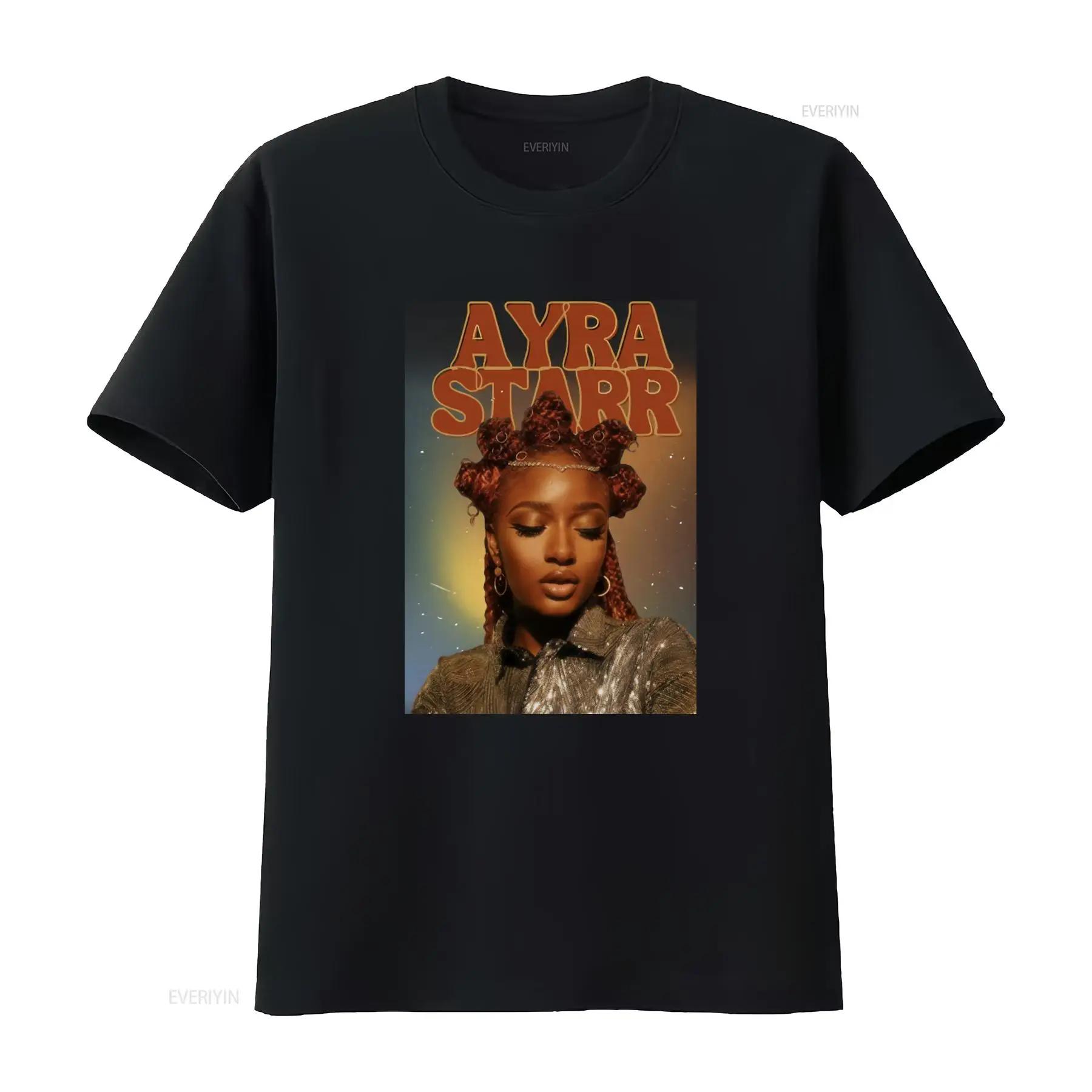 

Ayra Starr Tour T Shirt Merch Stylish with Design vintage Washed fashion Stretched graphic Slightly Soft streetwear Breathabl... 5XL різнокольоровий