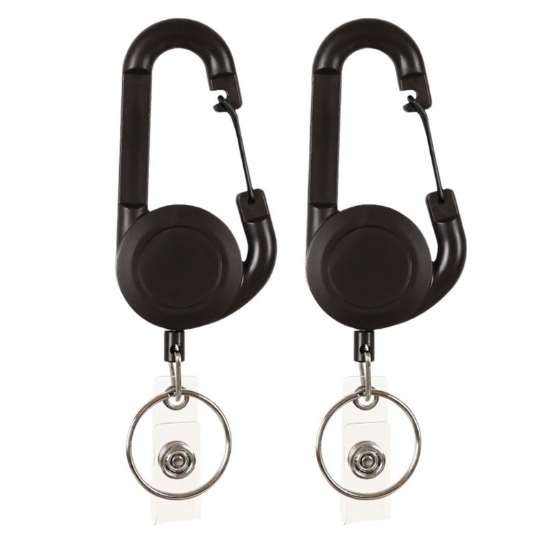 Retractable Keychain With High Elasticity ABS Material Lightweight And Sturdy For Home Office Outdoor Use