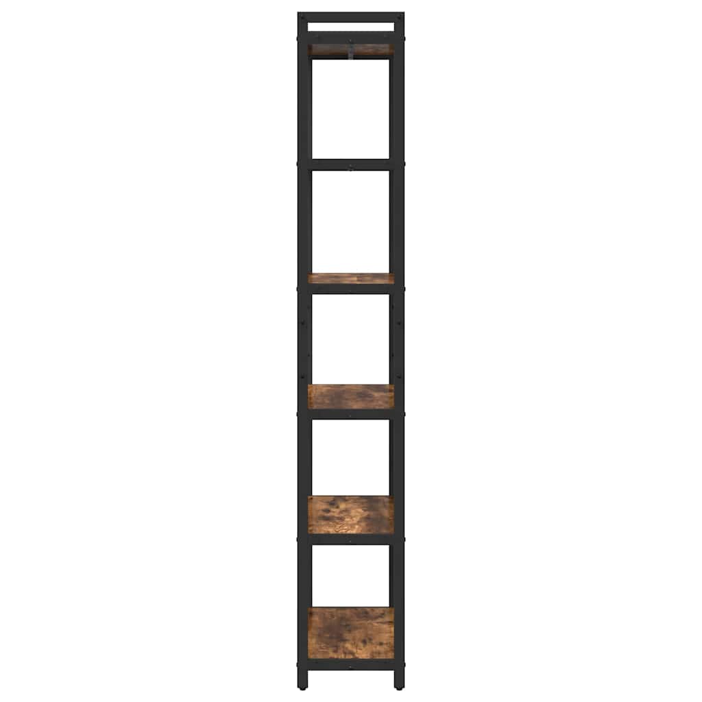 Bookshelf Smoked Oak 60 X 30 X 189.5 Cm Engineered Wood