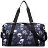 Skull Printed Large Capacity Luggage Tote - Short Trip Multifunctional Shoulder Crossbody Storage Bag