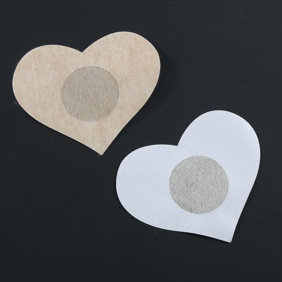 5 pares de fita invisível para levantar os seios femininos coração redondo sutiã adesivo capas para mamilos