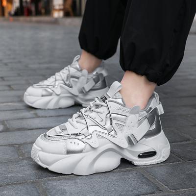 Outdoor Men Casual Sneakers Designer Thick Bottom Walking Footwear Breathable Sport Shoes Lightweight Anti Slip Athletic Shoes