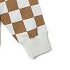 Sweatshirts Women's Cocoa Brown Checkerboard Crew Neck Moderate Regular VN00091HC1L