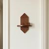 Solid Wood Wall Shelf, Thickened Storage Shelf for Small Plants, Decorative Aromatherapy Holder Shelf for Home Decor