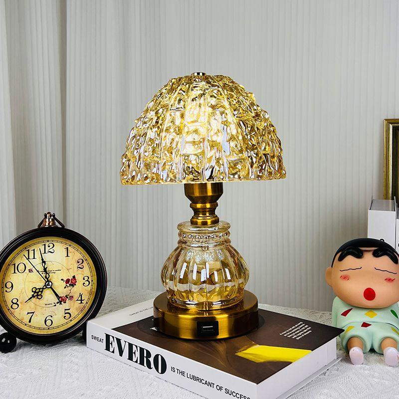 European Luxury Crystal Table Lamp Warm Home Bedroom Living Room Decorative Night Light Romantic Bedside Atmosphere Lamp