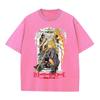 Retro Washed T-Shirts Punk Gothic Anime Death Note Print T-Shirts Harajuku Casual Cotton Vintage Short Sleeve Top